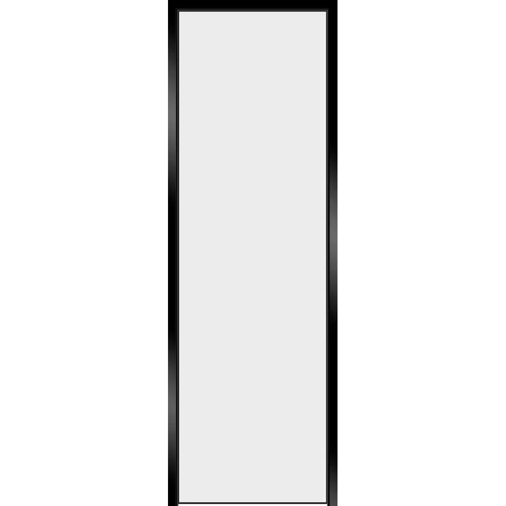 Дверь межкомнатная глухая обратного открывания с замком комплекте Invisible 60x200 см левая черная цвет белый 89382998 STLM-2073958 VELLDORIS 