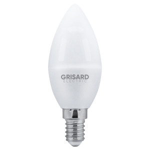 Лампочка светодиодная C35 Е14 7Вт 3000К 220В GRE-002-0045(1) E14 176–264 В 7 Вт свеча перламутровая 630 Лм теплый белый свет GRISARD ELECTRIC