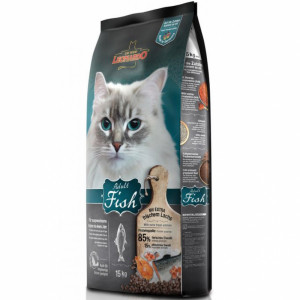 ПР0047240 Корм для кошек для здоровья кожи и шерсти, рыба с рисом сух. 15кг Leonardo
