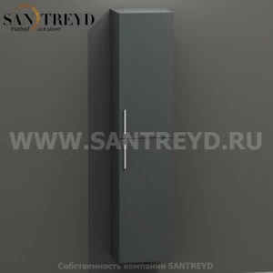MDC093 Высокий шкаф с двумя створками 160 см серый Globo 4ALL Италия