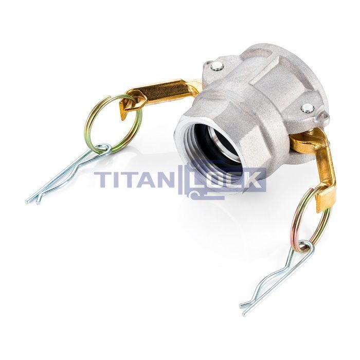 Камлок алюминиевый тип D серия "EcoLine" розетка, внутр. резьба BSP 2", TL200DAL-EL TITAN LOCK  - Вид №4