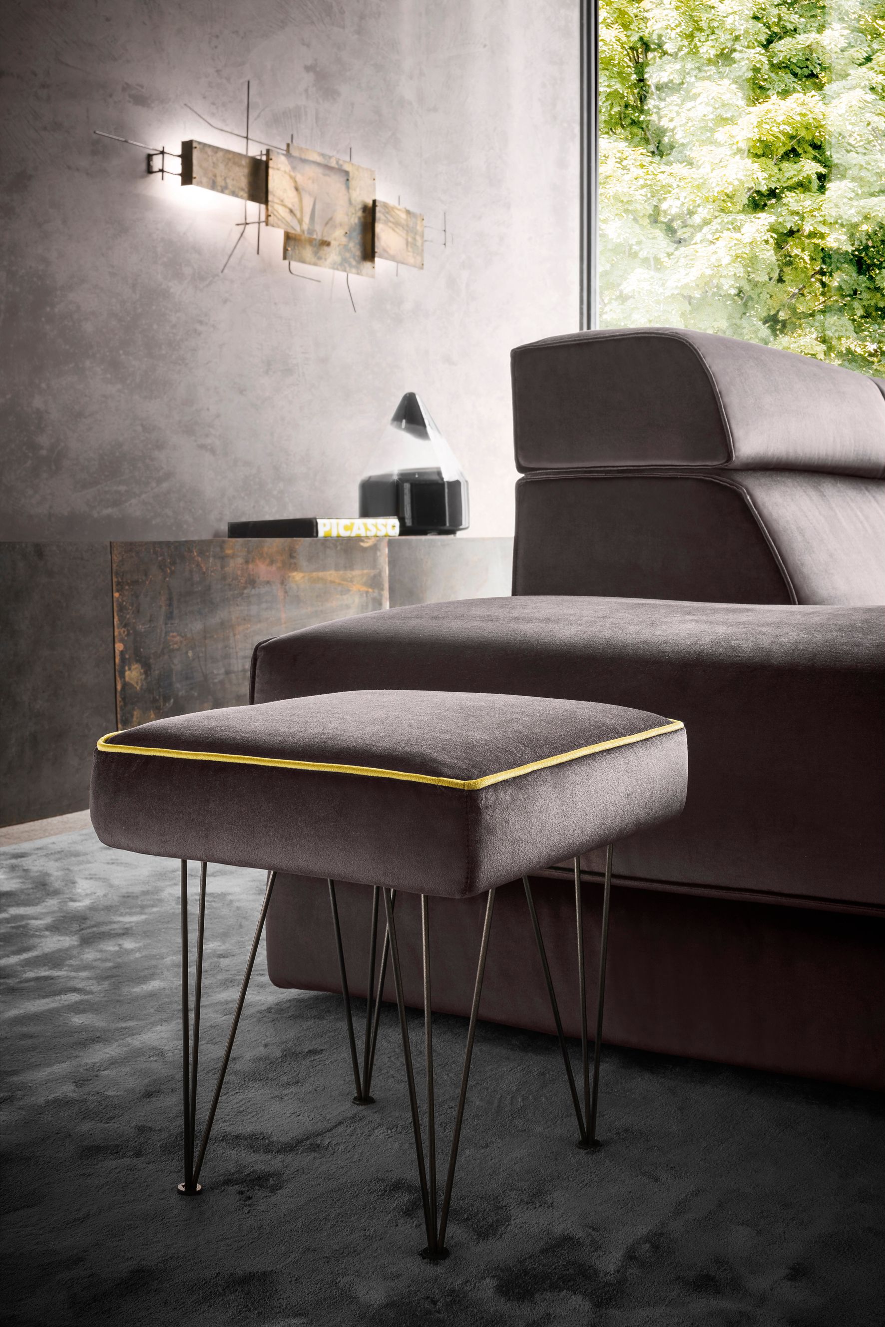 Бархатный угловой диван Felis Softliving ARCH-00095494 - Вид №2