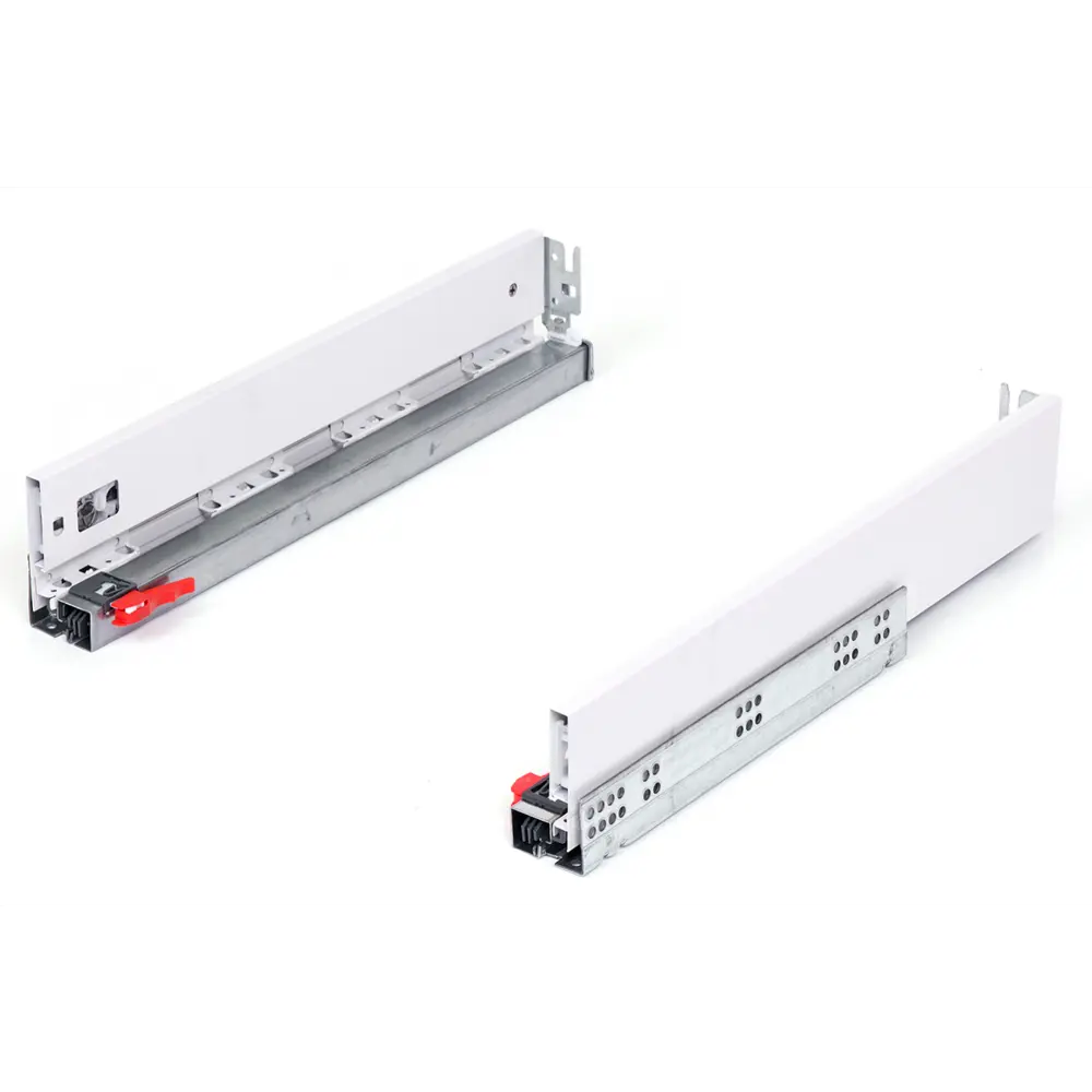 Комплект роликовых направляющих Flowbox h58 500 мм, сталь, цвет белый 85441346 STLM-2175354 Santreyd 
