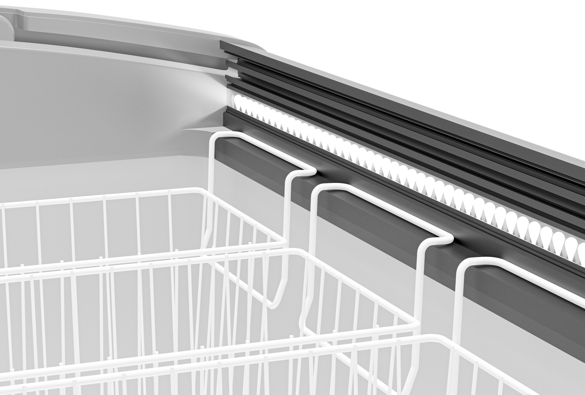 1229607 Морозильный ларь Frostor Gellar FG 375 E белый, красный STDN-0057807 - Вид №3