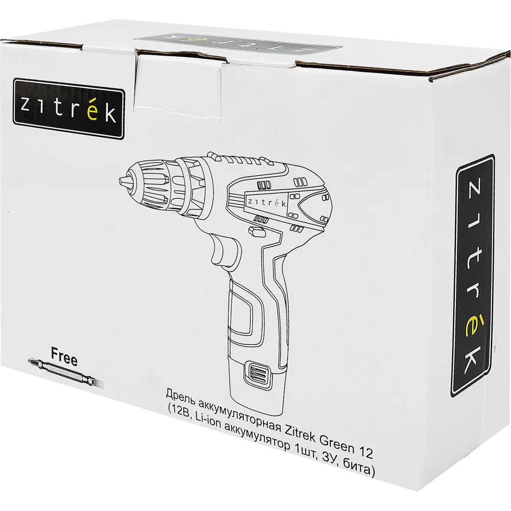 Дрель-шуруповерт аккумуляторная Zitrek Green 12, 12 В Li-ion 1.5 Ач STLM-2161471 - Вид №5