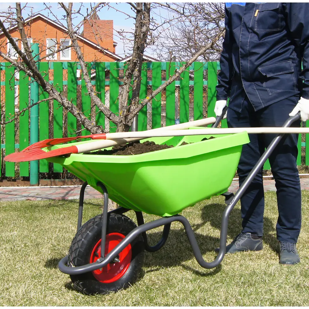 Садово-строительная тачка ПАВЛОВСКАЯ ЗАРЯ усиленная 200 кг 82167508 STLM-0020907 - Вид №10