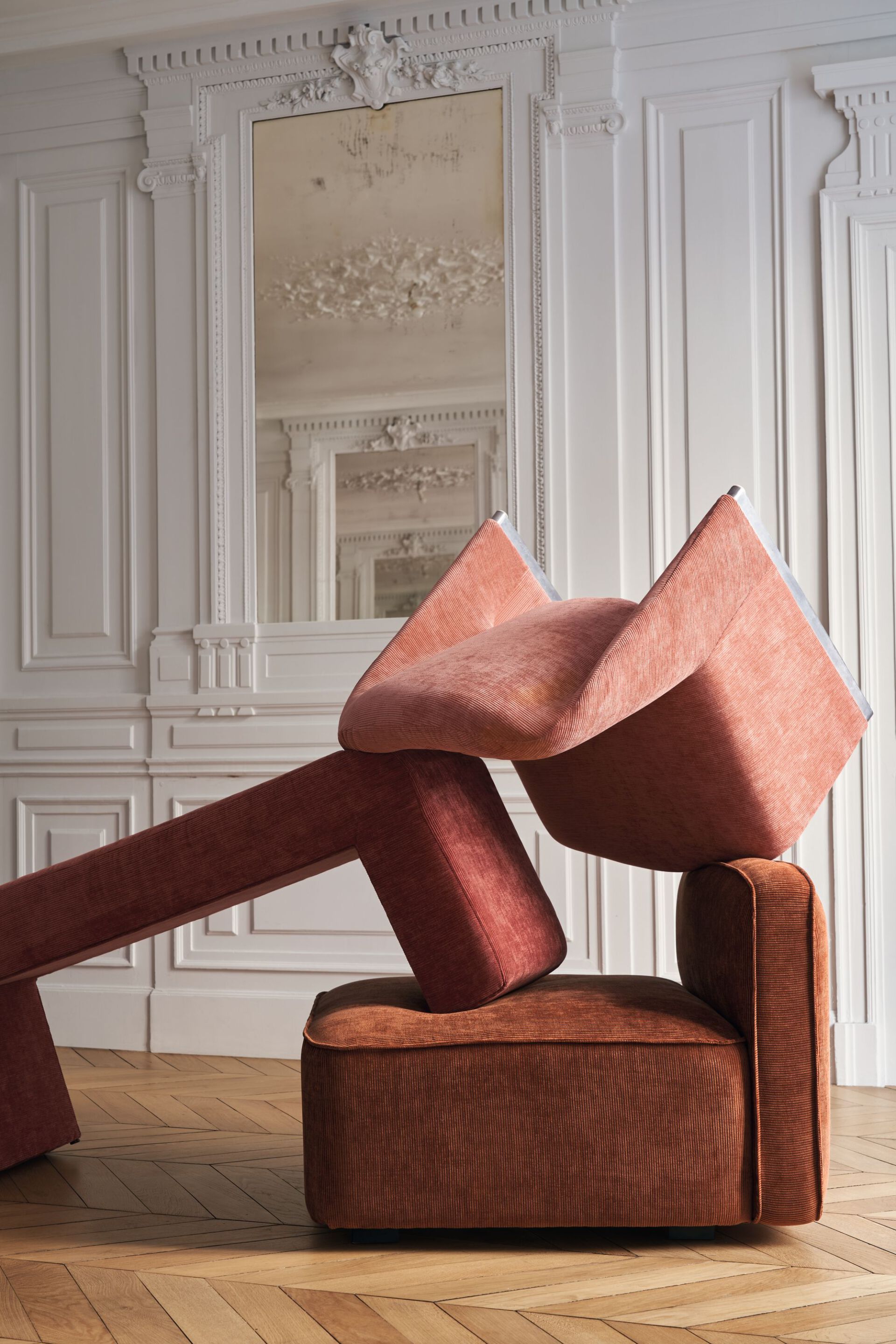 Бархатная однотонная ткань Casamance Variance ARCH-00084426 - Вид №3