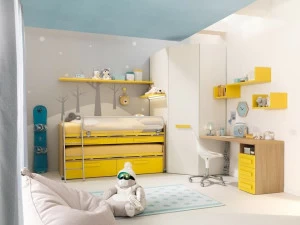 Moretti Compact Деревянная спальня с выдвижной кроватью