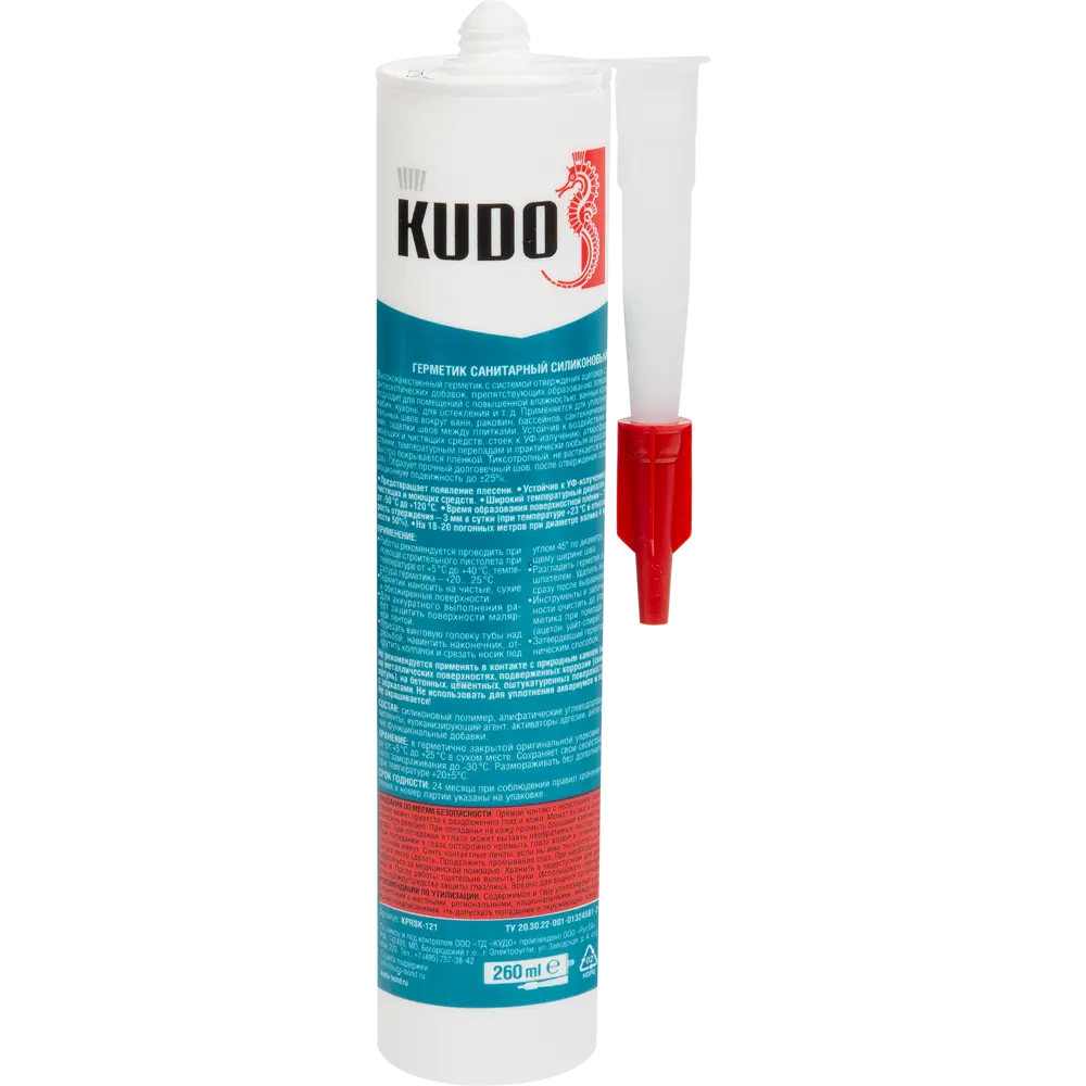 Силиконовый санитарный герметик KUDO для влажных помещений 84579986 STLM-0052285 - Вид №1