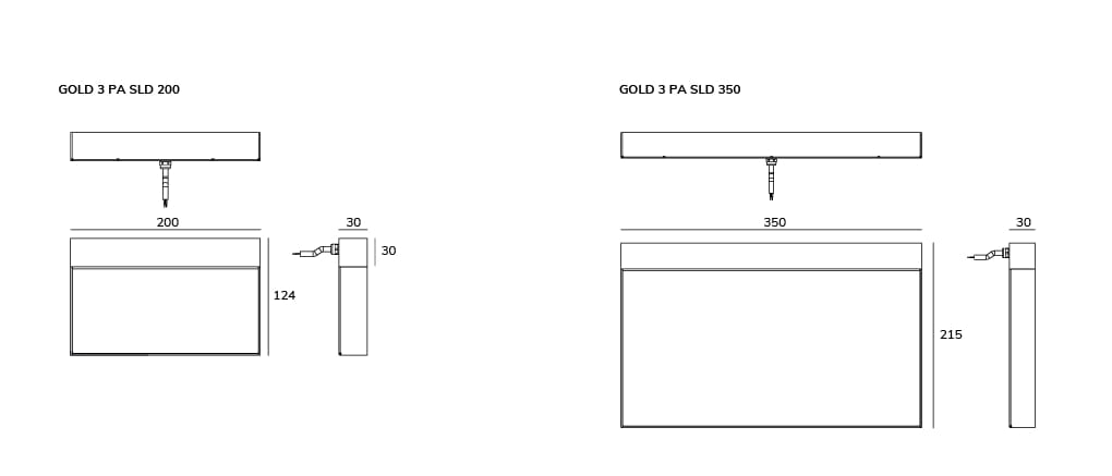 Термокрытая алюминиевая светодиодная наружная настенная лампа Exporlux GOLD PA ARCH-00028838 - Вид №7