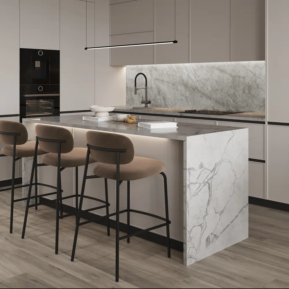 Стеновая панель Tundra Almond 62.2.1 300x0.4x60 см алюминий цвет серый ALUMOART STLM-2200204 - Вид №3