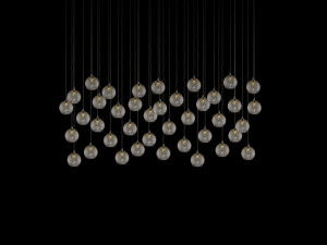 Стеклянный светодиодный подвесной светильник