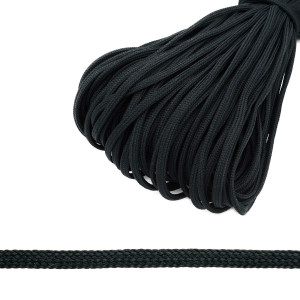 90542717 Шнур плетеный бытовой веревка хозяйственная цвет черный 8мм х 100м STLM-0273246 АЙРИС