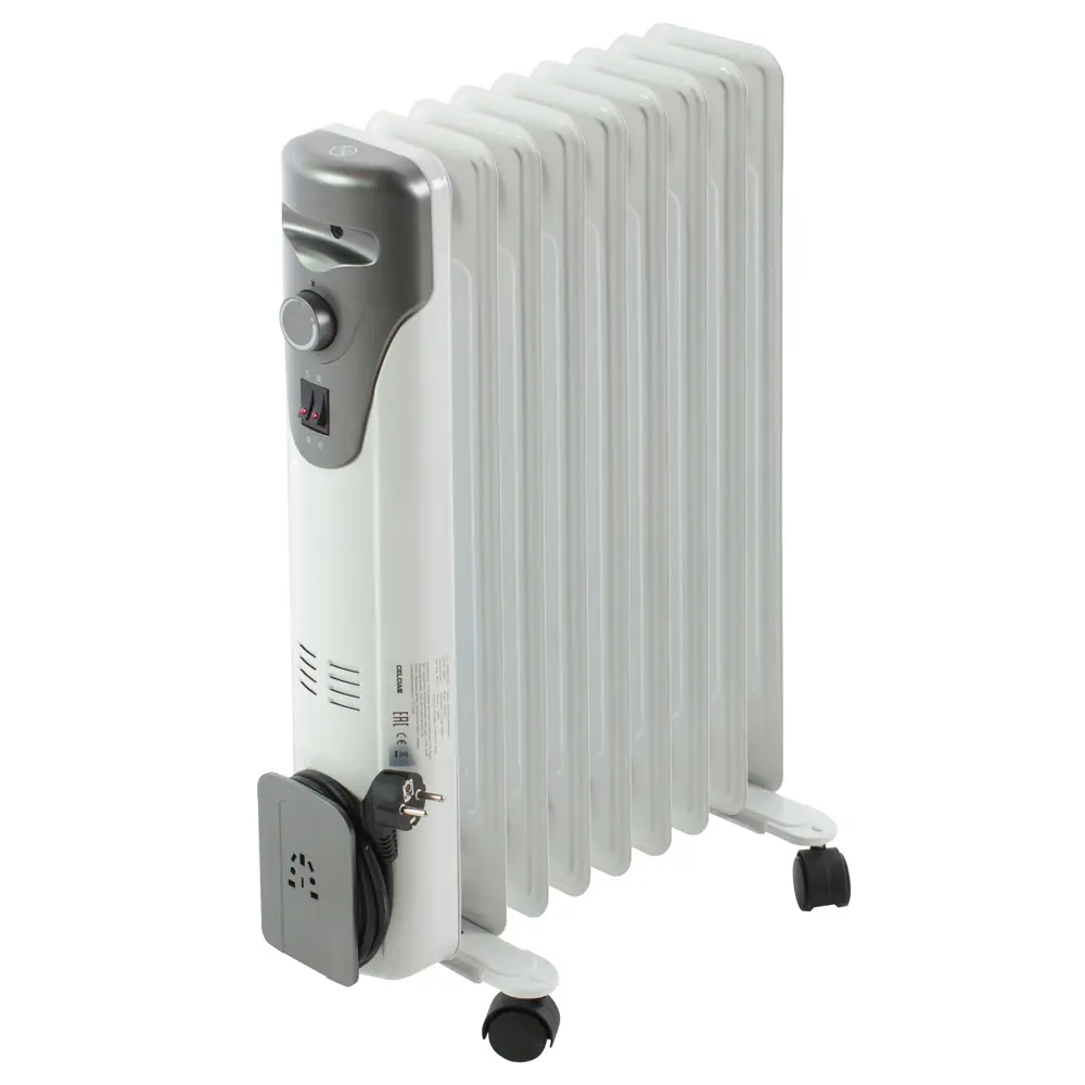 Обогреватель масляный Celcia с механическим термостатом, 2000 Вт, 9 секций STLM-2166017