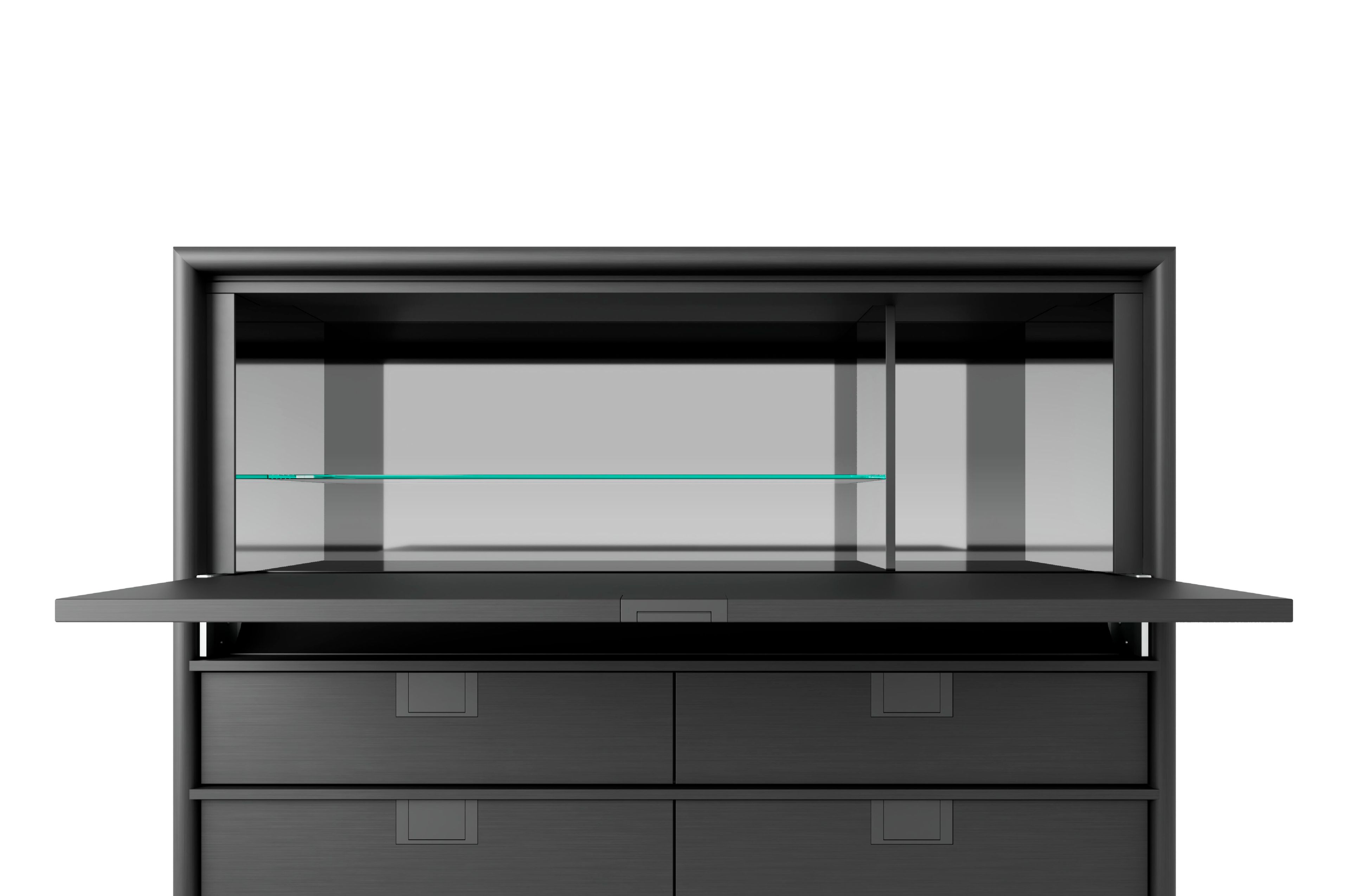 Деревянный сервант с распашными дверцами и ящиками Maxalto Artemone ARCH-00143597 - Вид №1