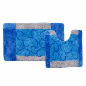 350PA68M13 Набор ковриков для ванной комнаты 50*80 + 50*50 см полиэстер-акрил Fine Lace Milardo Promo
