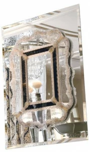 Martini Interiors Прямоугольное настенное зеркало из стекла Emozioni