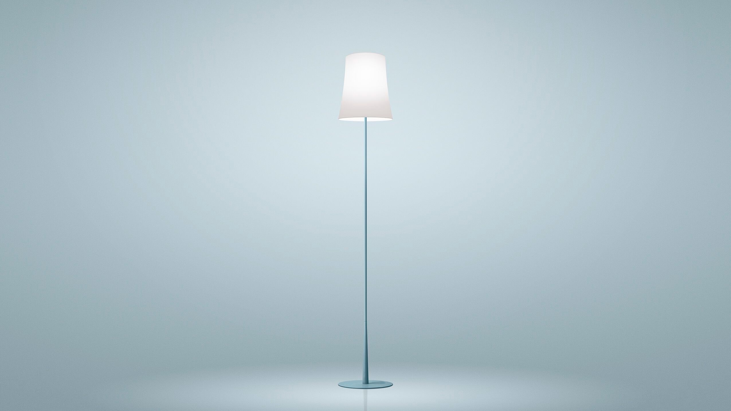 Напольная лампа из поликарбоната и окрашенного алюминия Foscarini птичка ARCH-00006770 - Вид №7