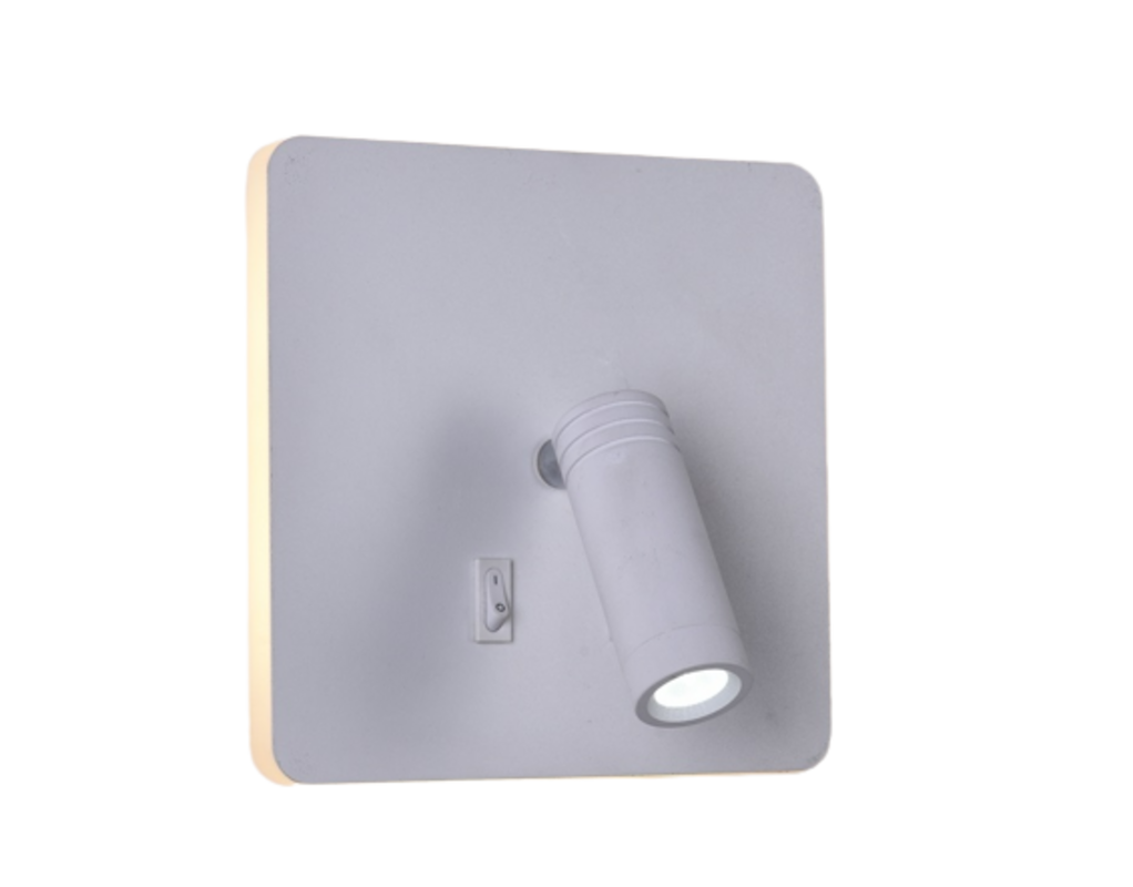 STLM-0253292 Настенный светильник светодиодный 8214 RoomPlus 3 м² теплый белый свет цвет белый 90498338 СЕЛЕНА