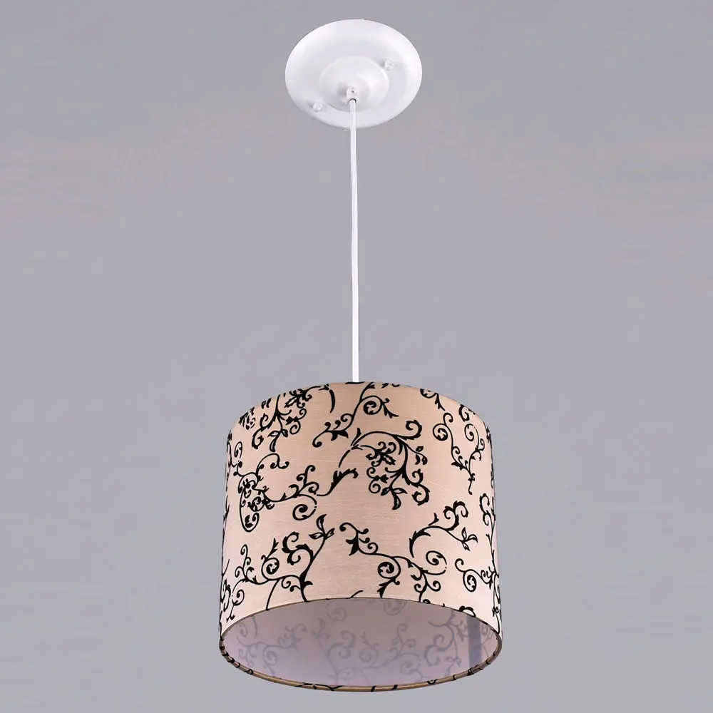 Светильник подвесной Арго 1 лампа 4 м² цвет бежевый РОССВЕТ STLM-2141740 - Вид №1