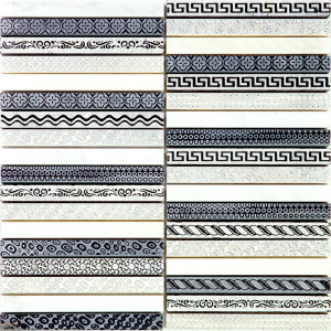 Декоративная мозаика GLN-4-9-300x300 30x30см мрамор цвет серый / серебристый SKALINI Golden Line