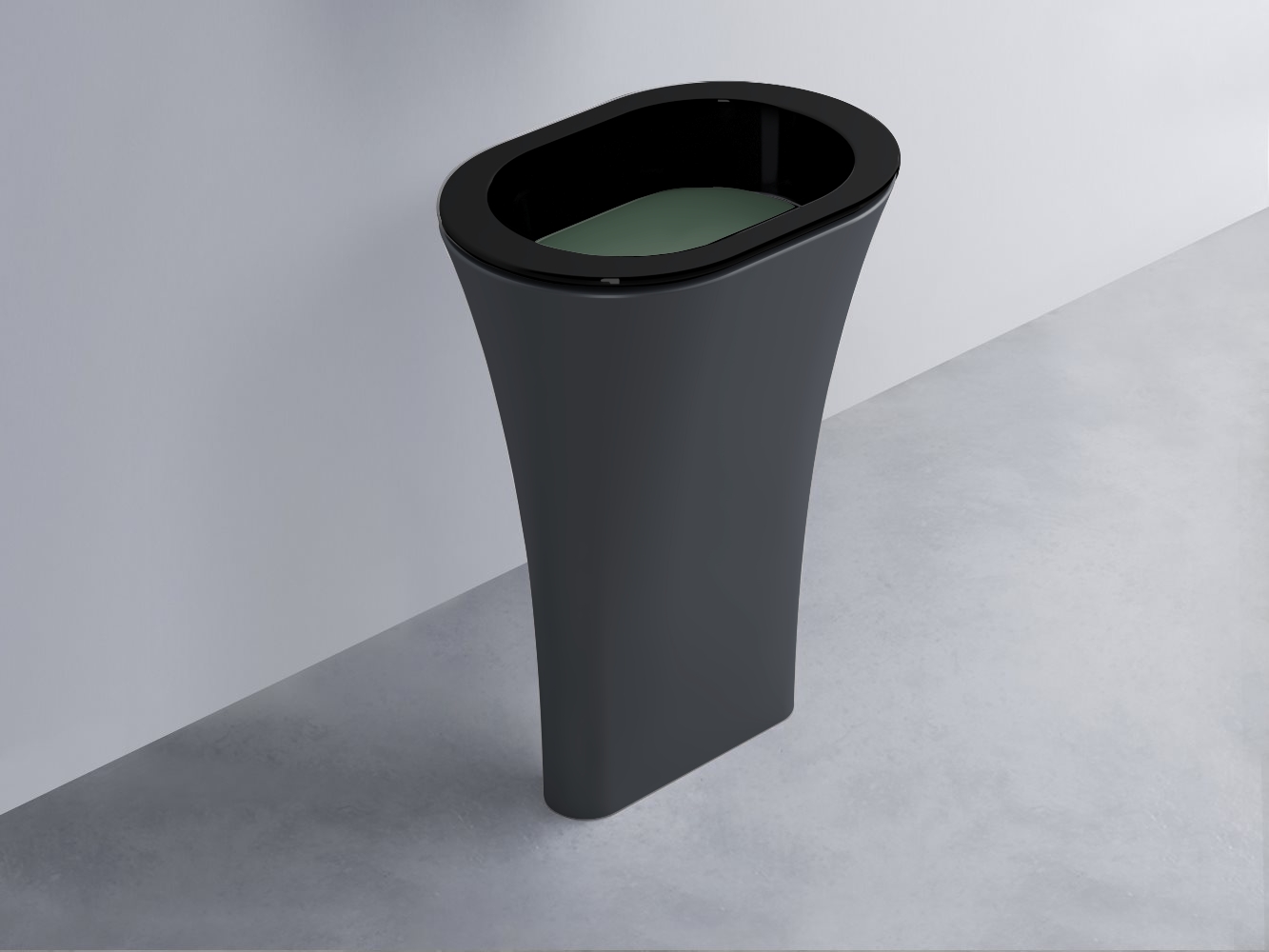 AMLA65-N+AMPILO-MU+AMCOLO-BA Раковина Amedeo Ovale отдельностоящая cielo Enjoy + Amedeo Ceramica Cielo