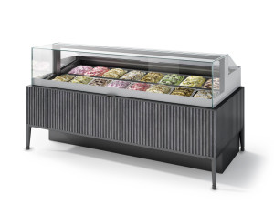 Охлажденная витрина для мороженого