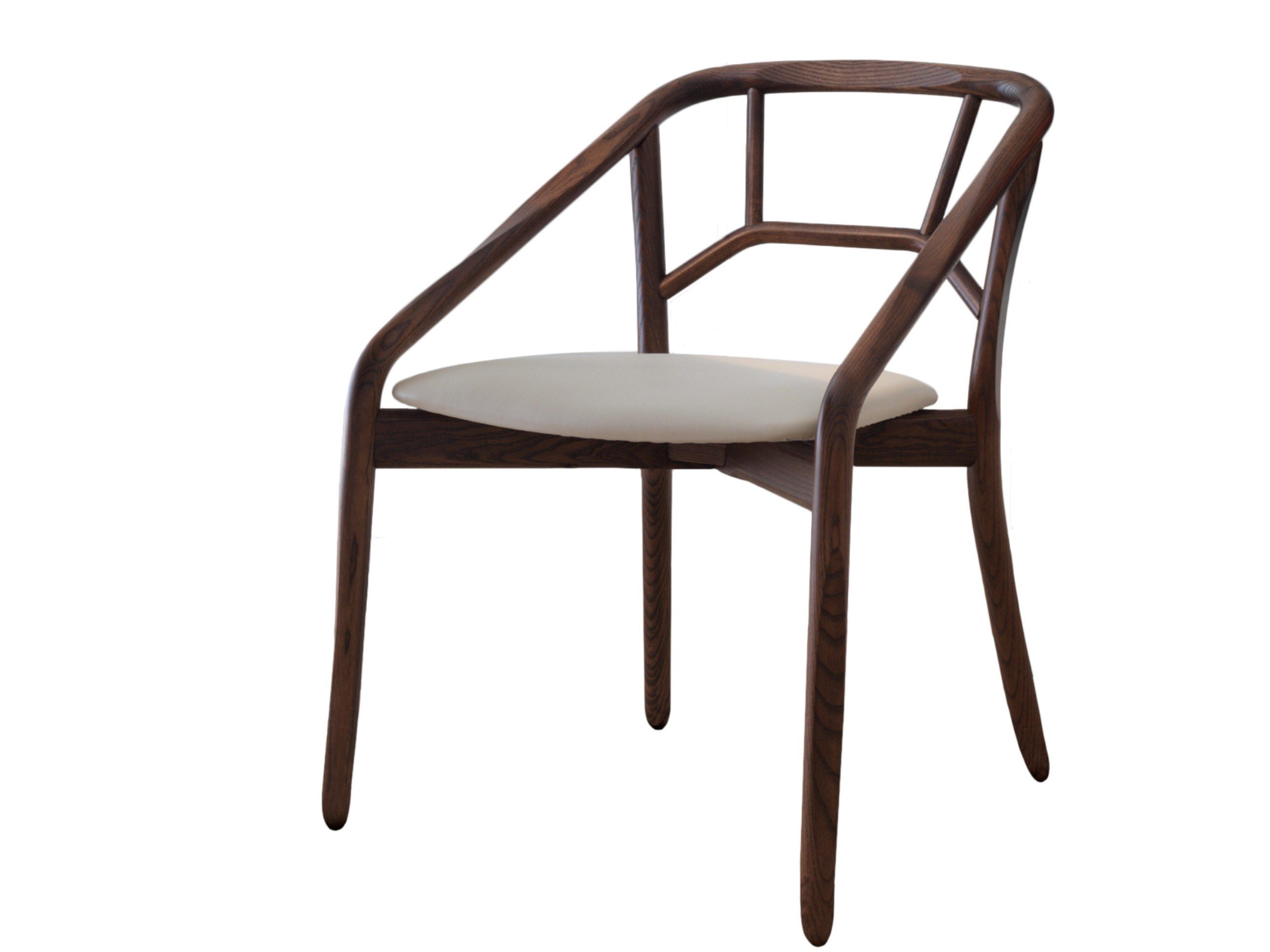 Деревянный стул со встроенной кожаной подушкой ALMA DESIGN Marnie ARCH-00125607