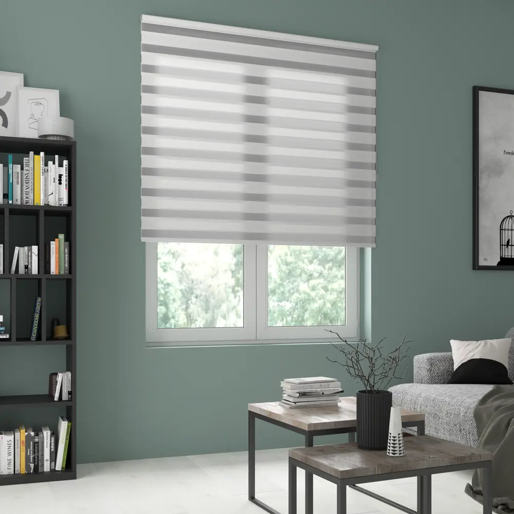 Штора рулонная день-ночь Inspire Siberia 140x190 см белая White 0 STLM-2112735 - Вид №8