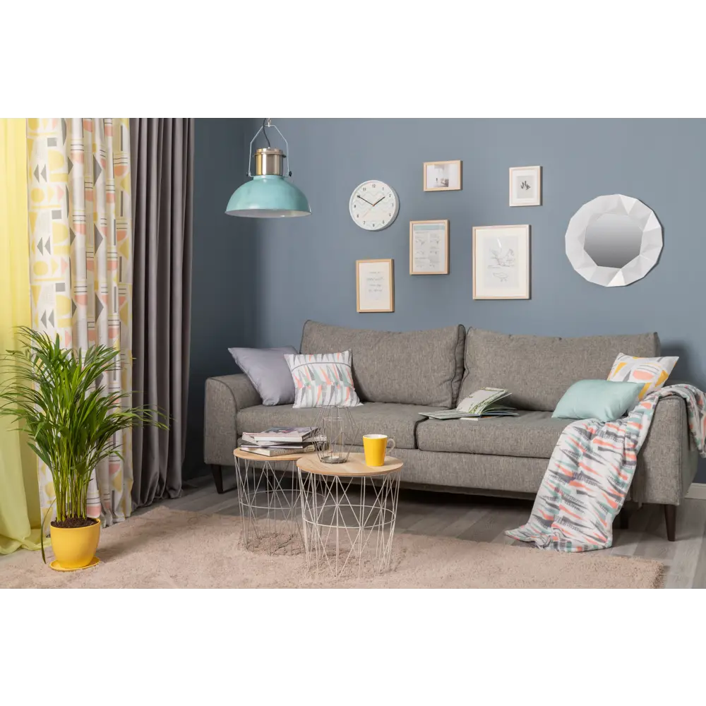 Зеркало в раме «Ломанные линии» круг D51 см цвет белый 82036749 STLM-2152859 ALL WALL  - Вид №4