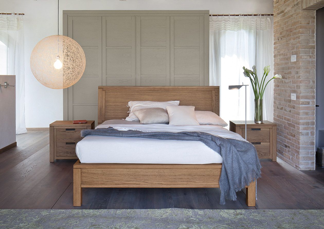 Двуспальная кровать из массива дерева Devina Nais ARCH-00075757 - Вид №1