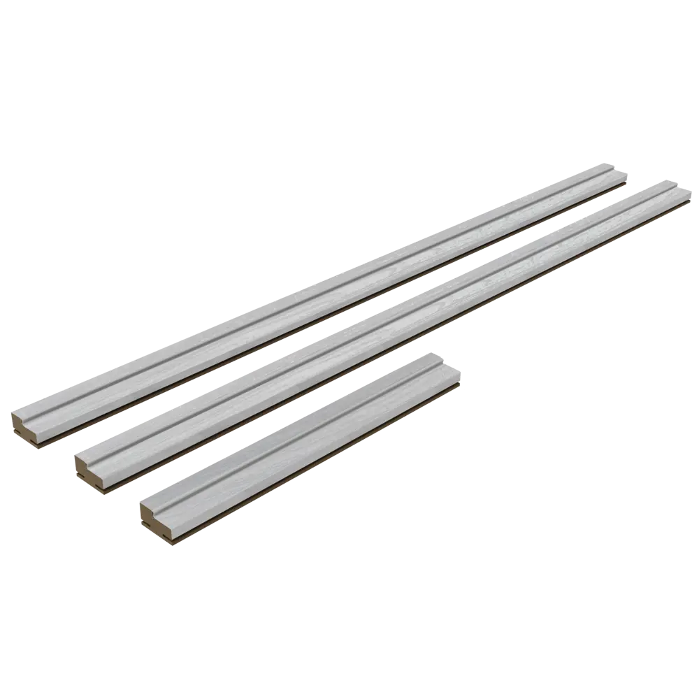 Комплект дверной коробки Аккорд 2070x70x32 мм Hardflex цвет серый PORTIKA STLM-2017237 - Вид №1