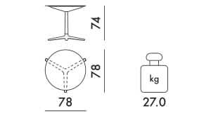 Садовый стол из керамогранита Kartell MULTIPLO ARCH-00027034 - Вид №3
