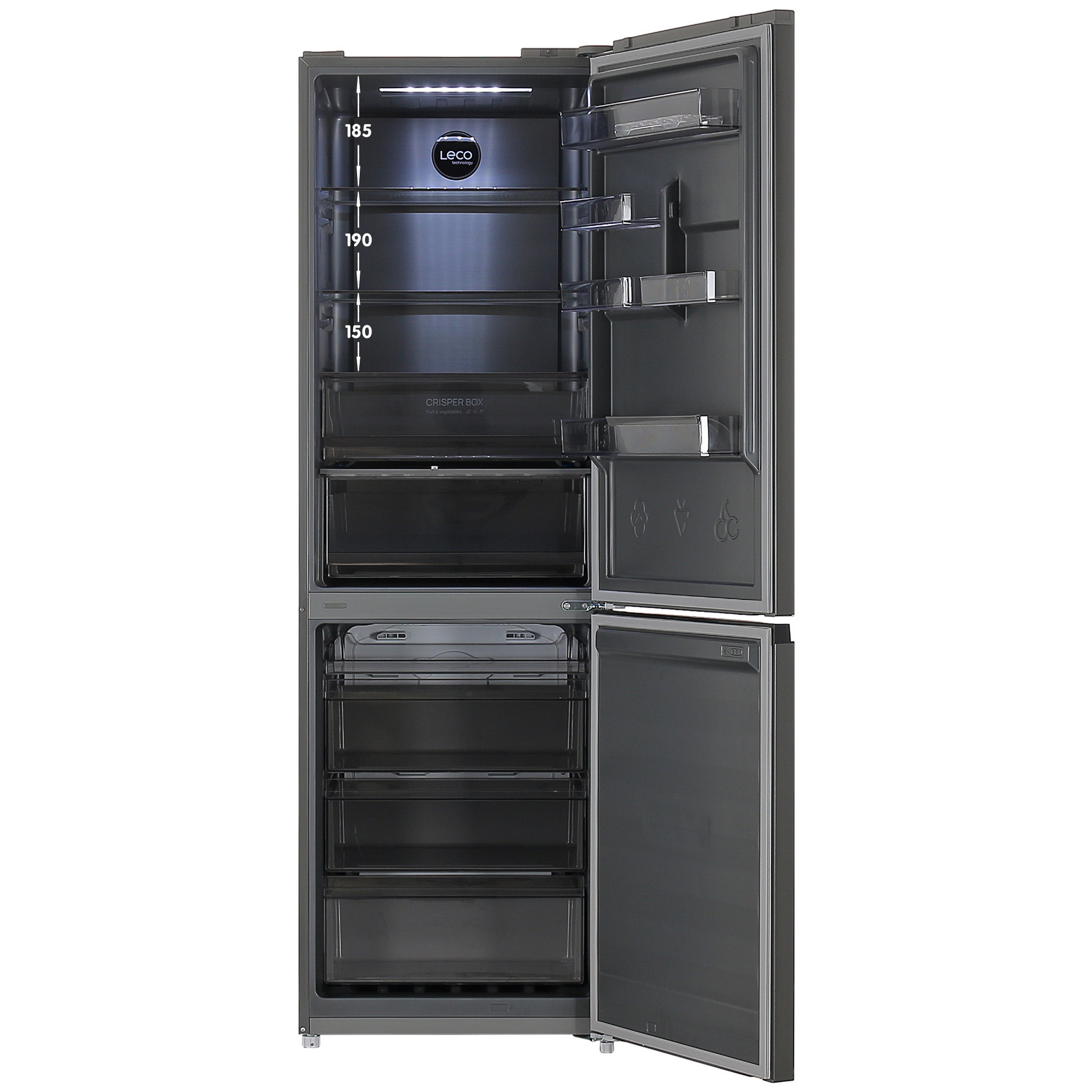 9089459 Холодильник с морозильником   Eigen Stark-RF32 серебристый STDN-0135352 - Вид №1