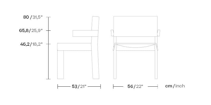 Алюминиевый стул с подлокотниками Kettal группа ARCH-00019928 - Вид №3