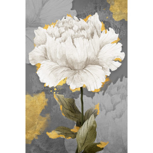 Картина на холсте Белый цветок 40x60 см ПОСТЕР-ЛАЙН