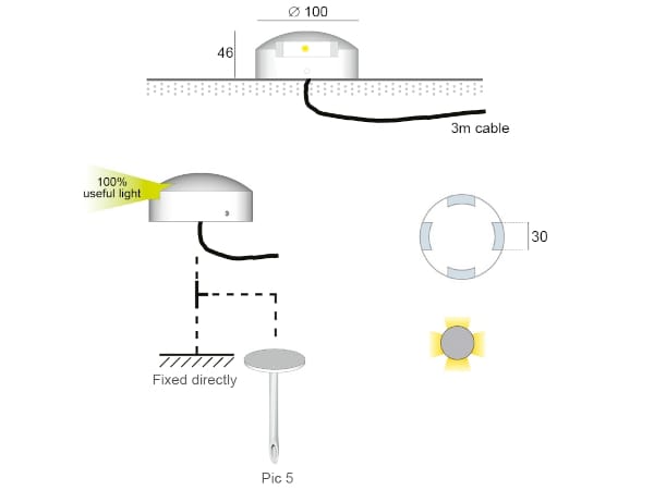 Напольная анодированная алюминиевая напольная светодиодная лампа BEL-LIGHTING PHAROS X ARCH-00146226 - Вид №2