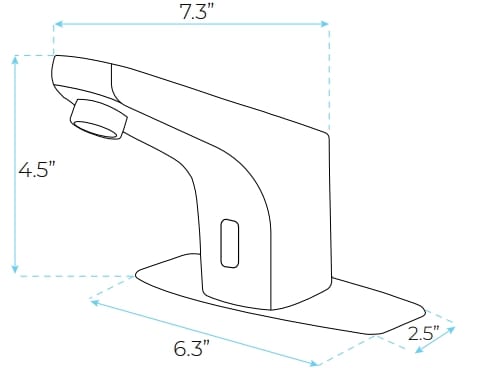 Однорычажный инфракрасный смеситель для раковины Fontana Showers MIRAGE ARCH-00104580 - Вид №3