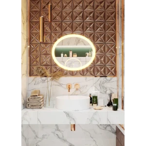 Зеркало для ванной Omega Glass Тип 3 SD353 с подсветкой 60x50 см овальное