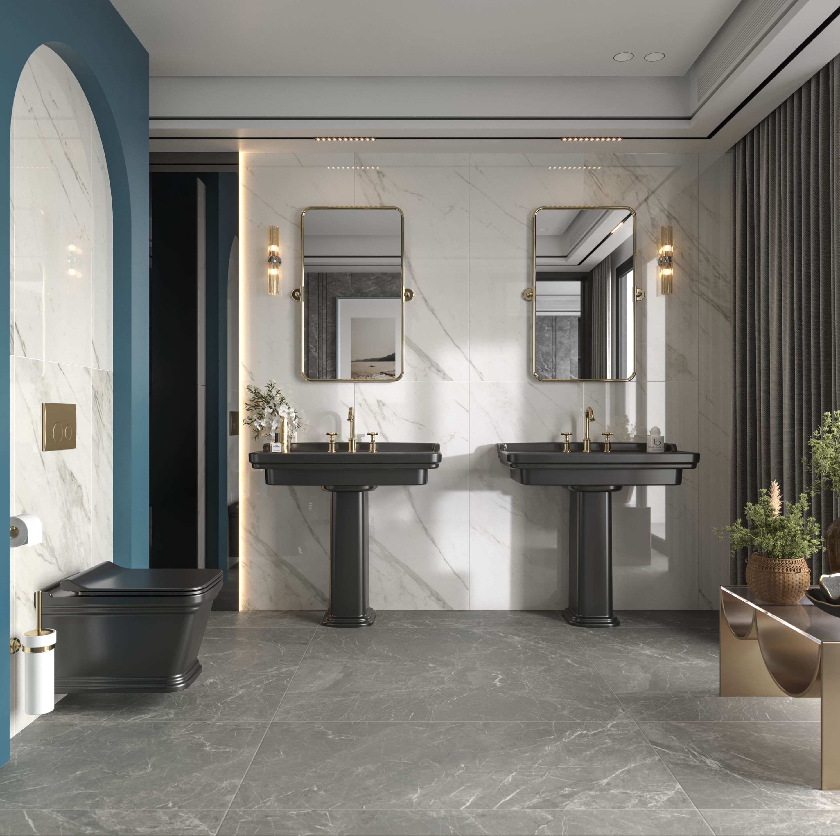 Фарфоровая колонна для умывальника Kaleseramik сантехника ARCH-00116977 - Вид №1