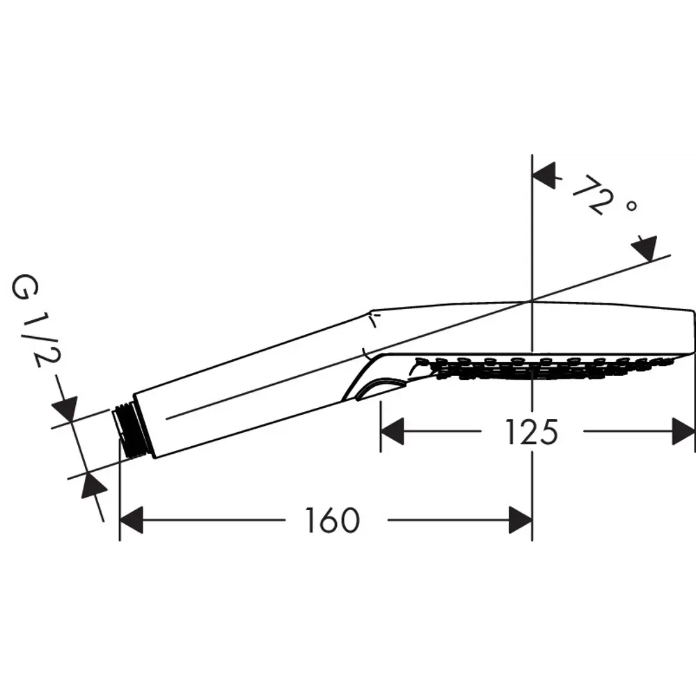 Лейка для душа Raindance PowderRain120 3 режима цвет хром Hansgrohe STLM-2191553 - Вид №12