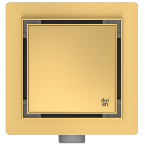 A864-L Реверсивный желоб квадратной формы из матовой латуни duten