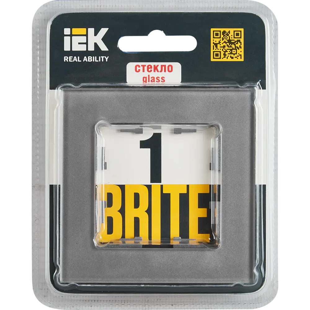 Рамка IEK Brite для розеток и выключателей - серый металлик 87761321 STLM-1105890 - Вид №3