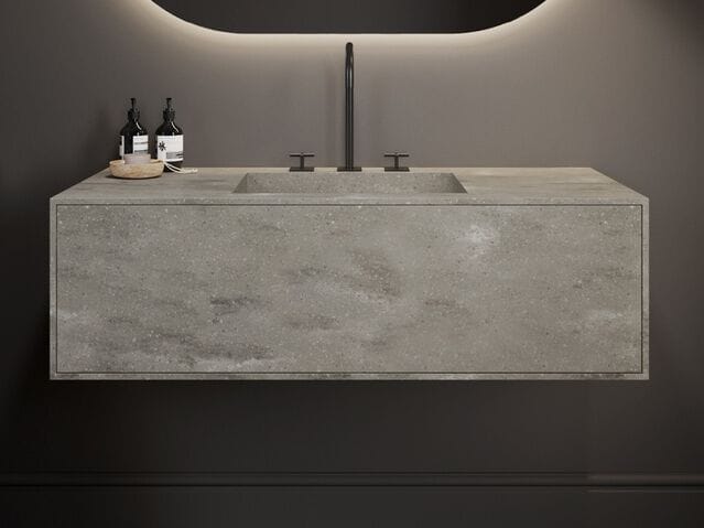 Одноместная раковина Corian® со встроенной раковиной RILUXA Gaia ARCH-00147945