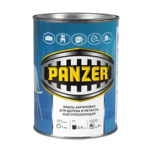 91262488 Эмаль акриловая Panzer полуглянцевая цвет шоколадный 0.9 кг STLM-1485009
