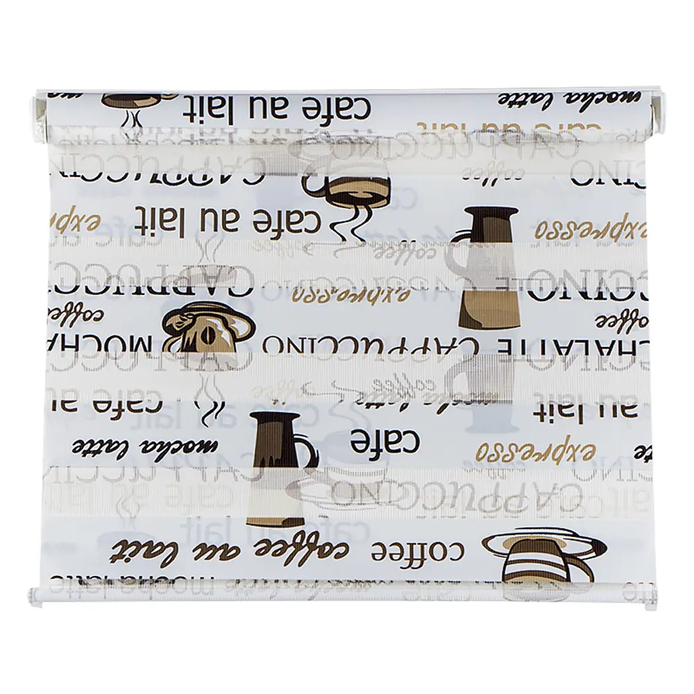 Штора рулонная День-ночь 68х160 см, цвет кофе GARDENA STLM-2112740