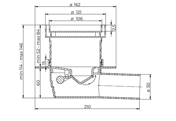 Крышка люка для террасы с предварительно собранным брезентом Dakota сифонированные крышки люков ARCH-00062125 - Вид №2
