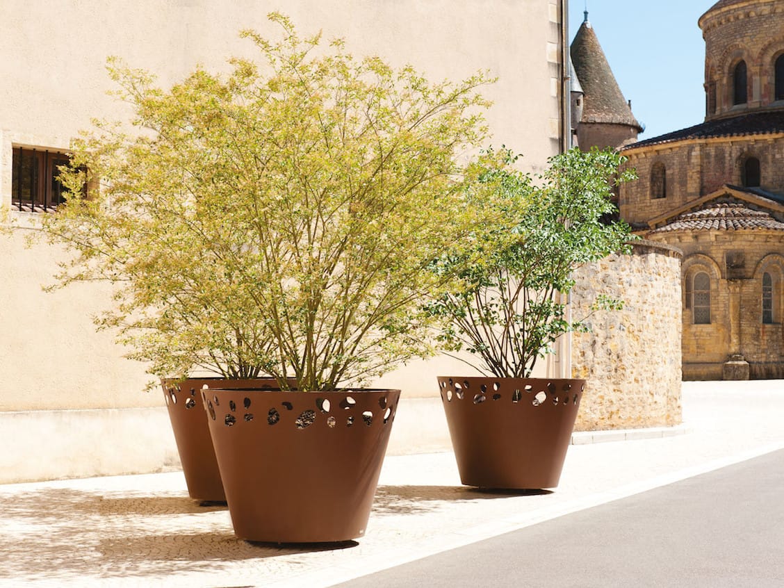 Круглый стальной плантатор Corten™ CYRIA Green Palacio ARCH-00081745 - Вид №4