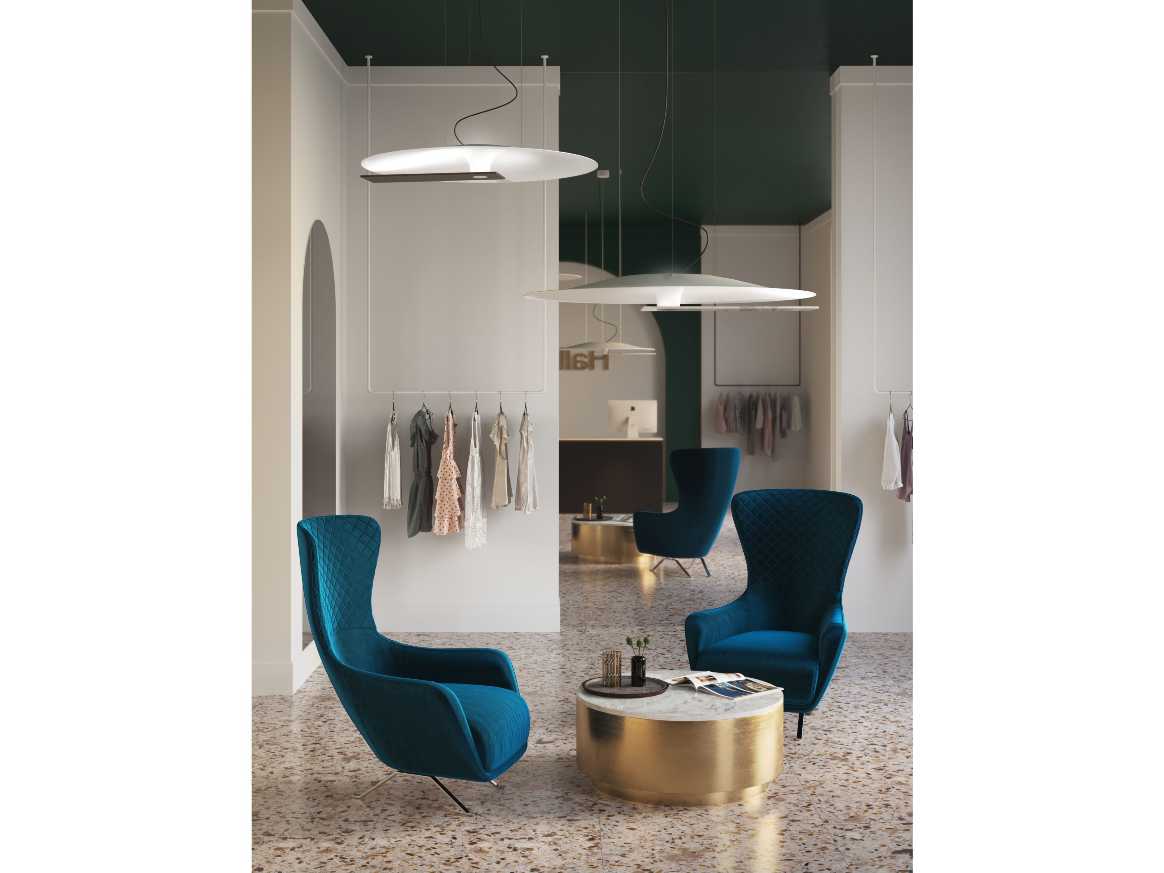 Светодиодная подвесная лампа из стекловолокна Hind Rabii солнечные часы ARCH-00066058 - Вид №6