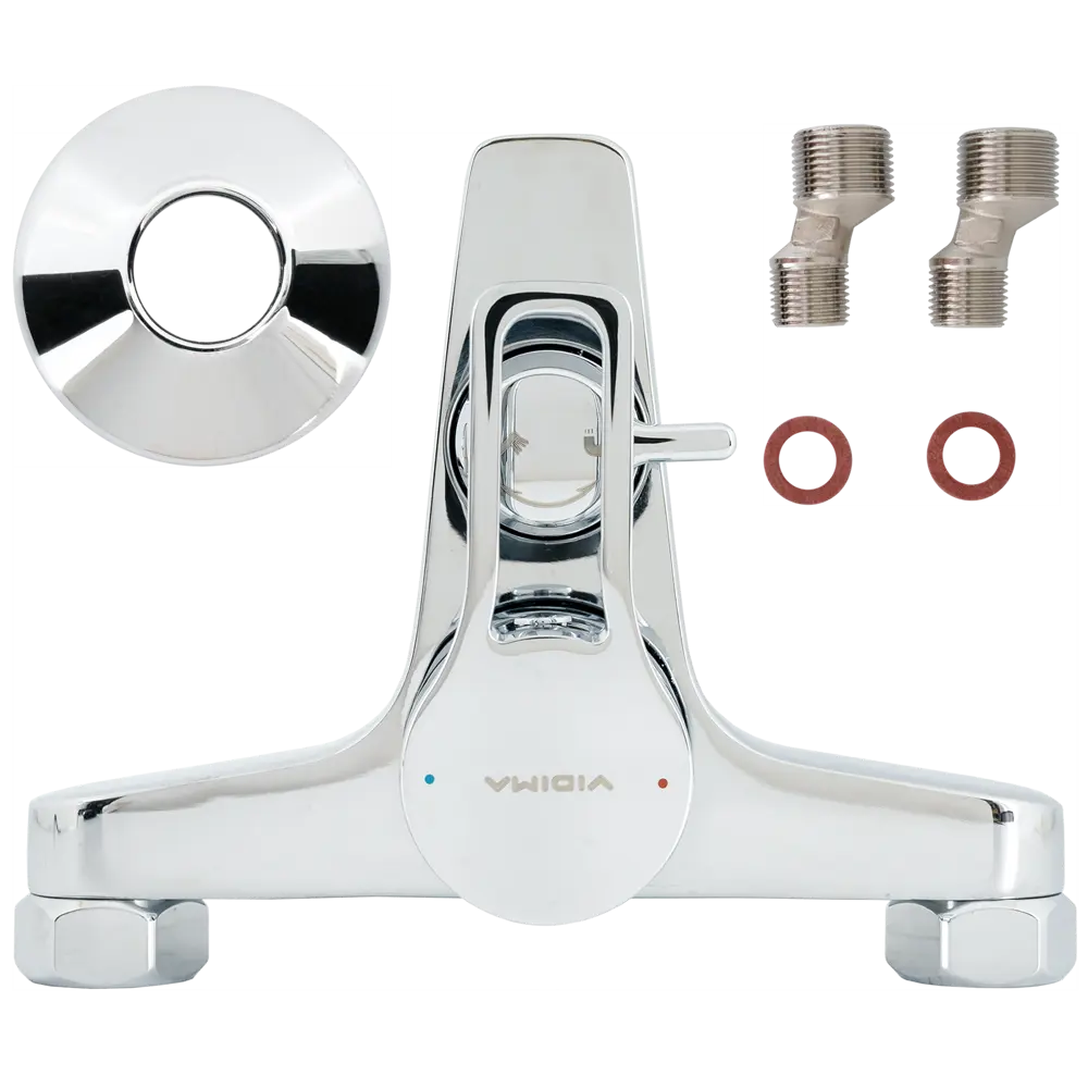 Смеситель для ванны Vidima Hype однорычажный цвет хром STLM-2123194 - Вид №2